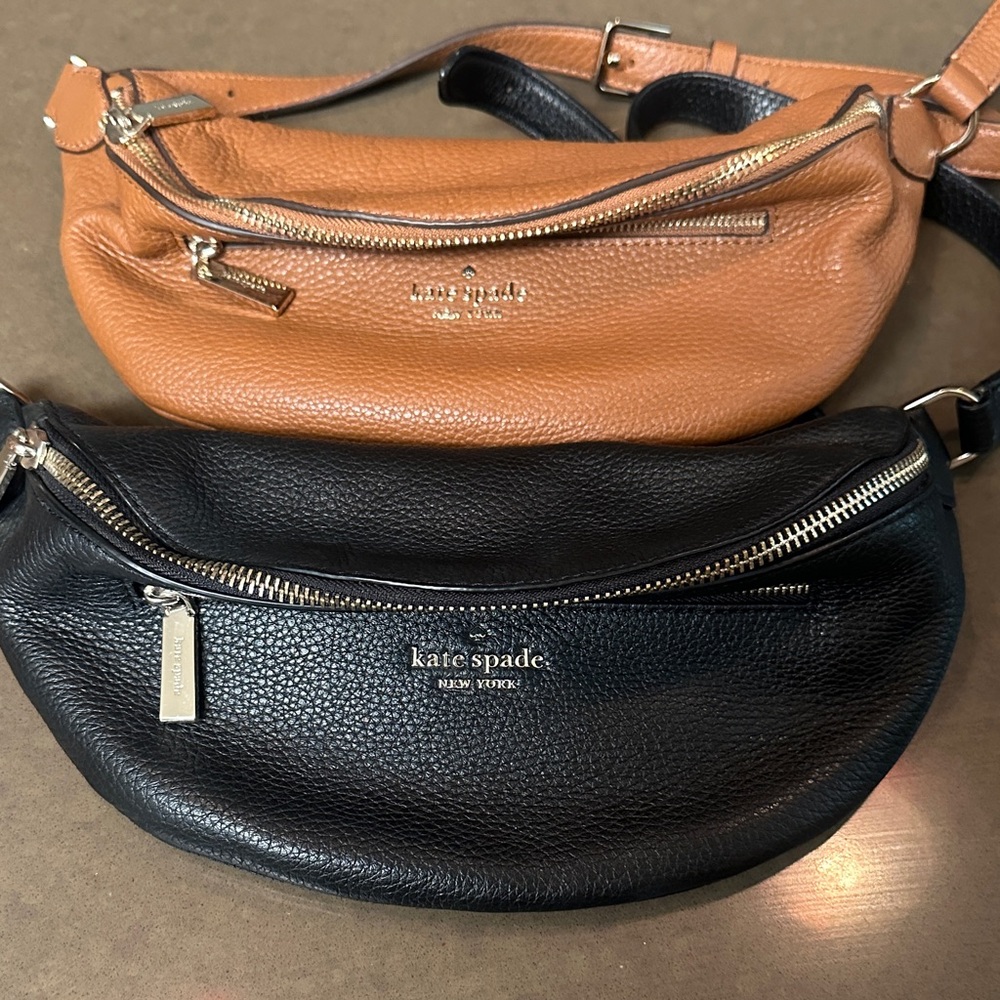 Kate Spade Black and Brown Crossbody Bags